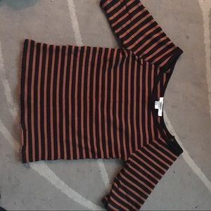 Forever 21 Fitted Off the Shoulder Short Sleeve